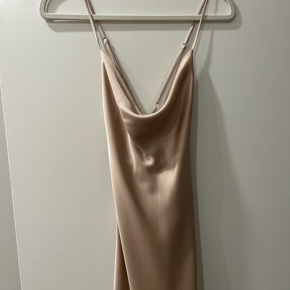 Show Me Your MuMu Tuscany Maxi Slip Dress in champagne - Picture 7 of 10
